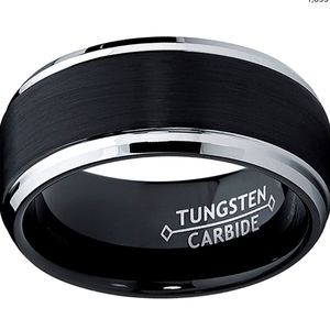 Unisex Tungsten Carbide Wedding Band Ring Size 10